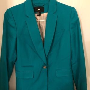 H&M women’s turquoise blazer
